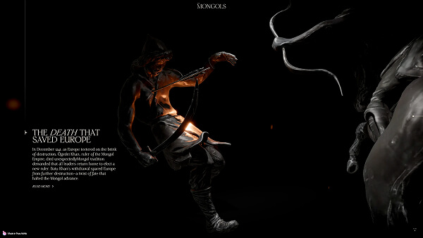 Monocles website design